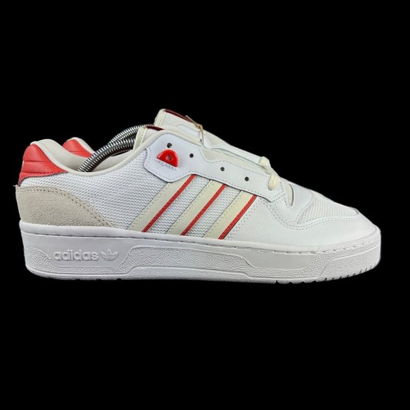 Adidas Rivalry Low Cloud White Preloved Red Shoes FZ6325 Men's Sizes 11 - 13 - Picture 1 of 9
